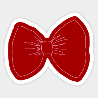 Pink Bow Ribbon Sticker